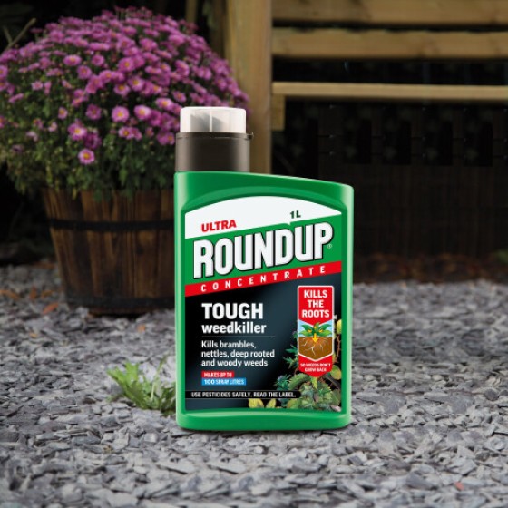 Roundup Tough Weedkiller Konsentrat, Dapat Membuat Hingga 100 Liter, 1 Liter